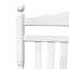 Chaise berçante balcon pour adulte - blanc fabriquée en bois massif, avec siège et accoudoirs confortables, dossier facile à assembler, bois franc à charge maximale de 280 lb, capacité de charge stable