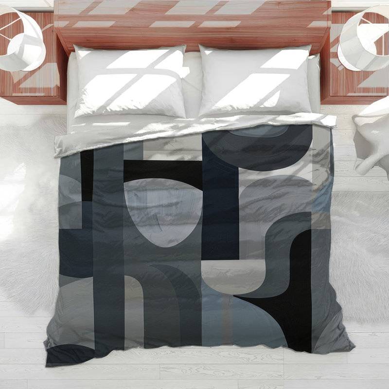 Housse de couette Shapes Bedding, Housse de couette pour lit simple