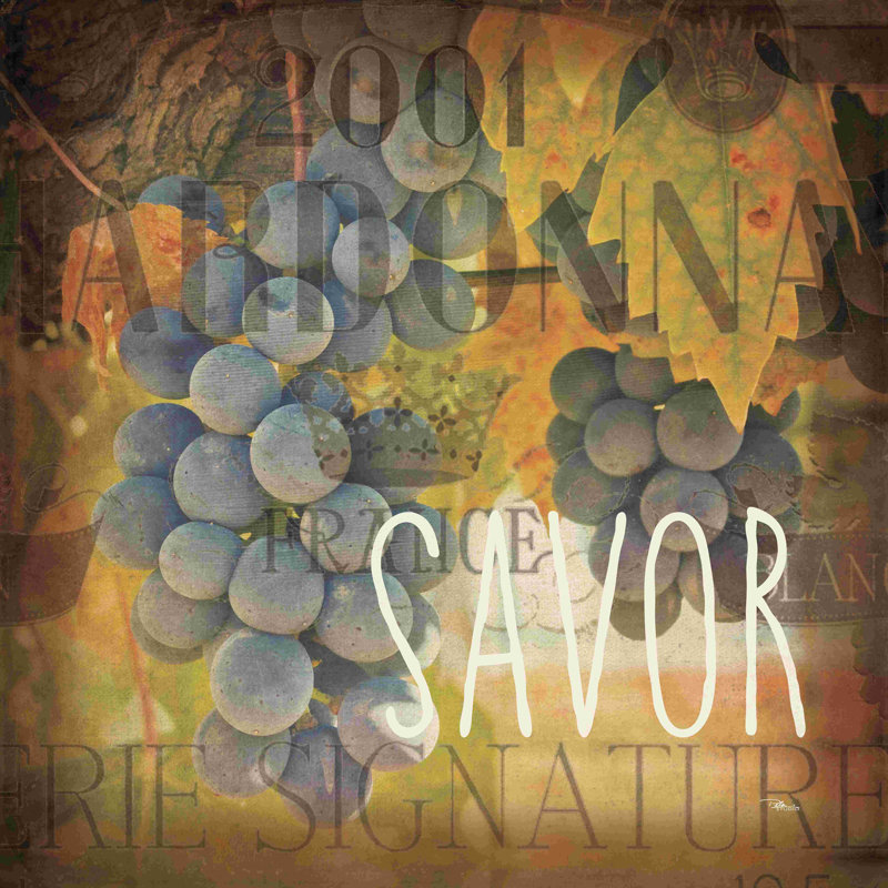 " Wine Collage IV " by Pela Studio, 12" H x 12" W  , No, Wrapped Canvas