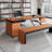 Rectangular Stainless Steel+ with 1 drawers desk-1379663191-1379663186
