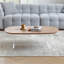 Table basse de style nordique en bois massif et acrylique-1919462754