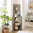 6-Tier Corner Open Shelf Bookcase Wood Rack Freestanding Shelving Unit,Sturdy Stand Small Bookshelf-101996085