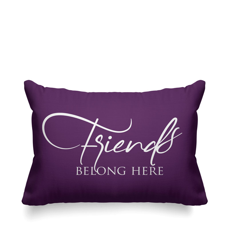 Aspire Outdoor Reversible Throw Pillow, Purple