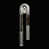Feuille d'argent / nickel / gris anthracite