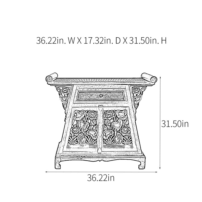 Console Southeast Asian Bamboo