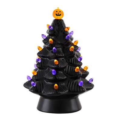 Mr. Halloween 11.6" Black Halloween Tree - Battery Operated