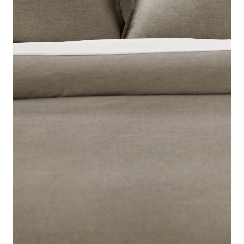 Pierce Duvet Cover, Granite, Twin Duvet Cover