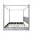 Zahiya Upholstered 4 Drawers Metal Storage Canopy Bed-1628719412