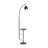 Modern Arc Floor Lamp With Side Table - 71" Tall Dimmable Standing Lamp For Living Room, Bedroom & Office - 360° Adjustable Shade & 3-Tone LED Bulb Included