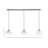 3 Light Stem Hung Linear Pendalier With Turquoise Textured-595915555-595915565