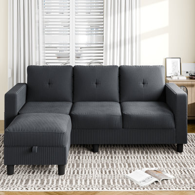 Degnan 76.4'' Upholstered Sofa Chaise