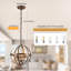 Arley 3 - Light Dimmable Farmhouse Unique Design Adjustable Caged Chandelier Pendant Lights-59190534