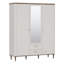 Tasheanna 3 Door Manufactured Wood Wardrobe