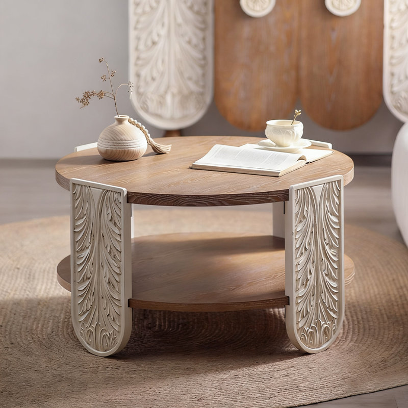 Carved Wooden Coffee Table