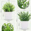 Ensemble de 2 mini-plantes artificielles en pot pour la maison