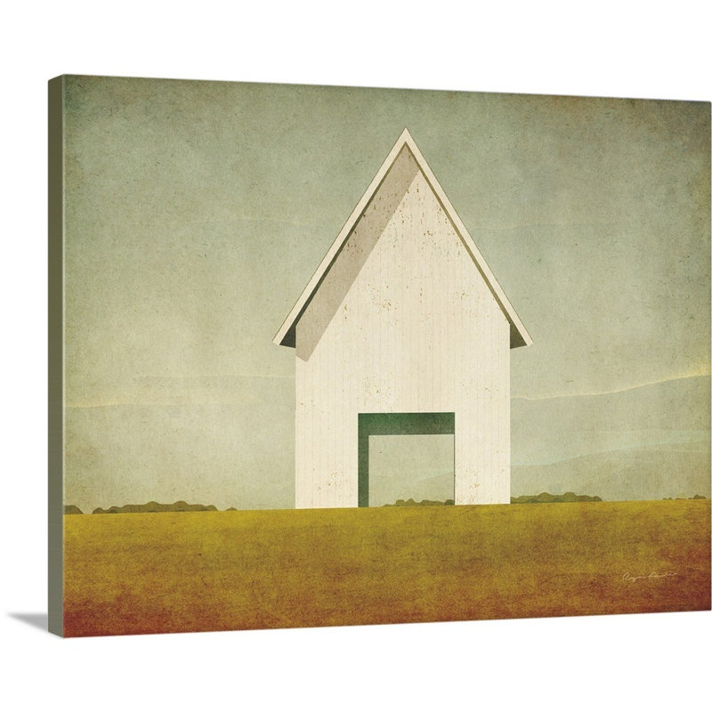 Reproduction d’art graphique sur toile, "Ohio Barn" par Mark Adlington, H 11 po x l 14 po x P 1,25 po, Toile tendue