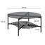 80cm Glass Top Console Table