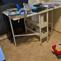 EROMMY Table de bricolage pliable avec roues Erommy et