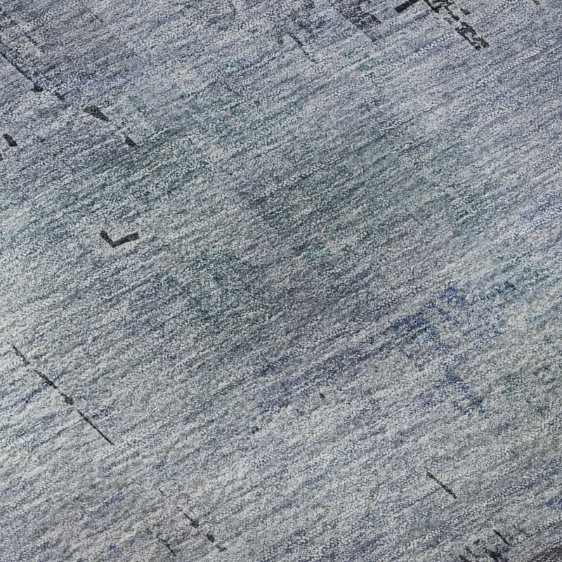 Tapis abstrait lavable à la machine de qualité supérieure Baford AMF1650, Rectangle 10 pi x 14 pi