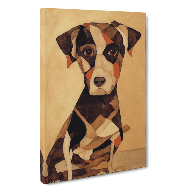 Vintage Dog No.3, 60cm H x 40cm W x 3cm D