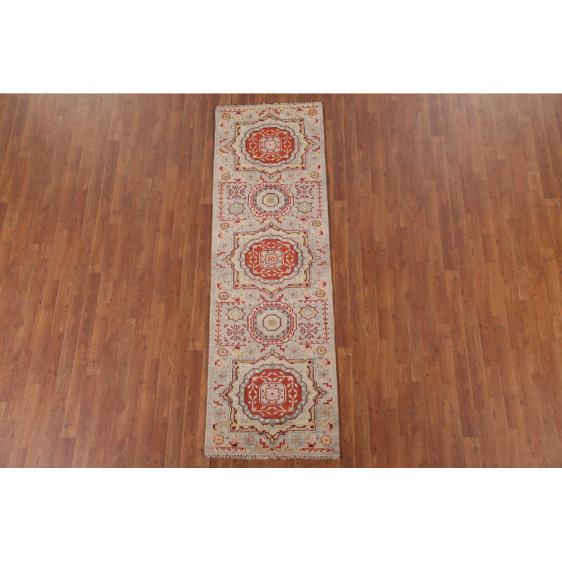 Tapis de couloir oriental géométrique 2 x 8