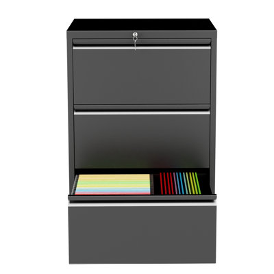 3 Drawer Lateral File Cabinet with Lock