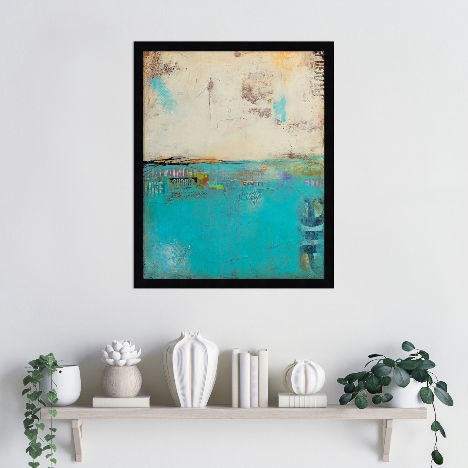 Urban Edge Print by Erin Ashley, 21" H x 17" W, Black