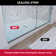 55" - 59'' W x 72'' H Double Sliding Door Semi-Frameless Shower Door With Two Towel Bars