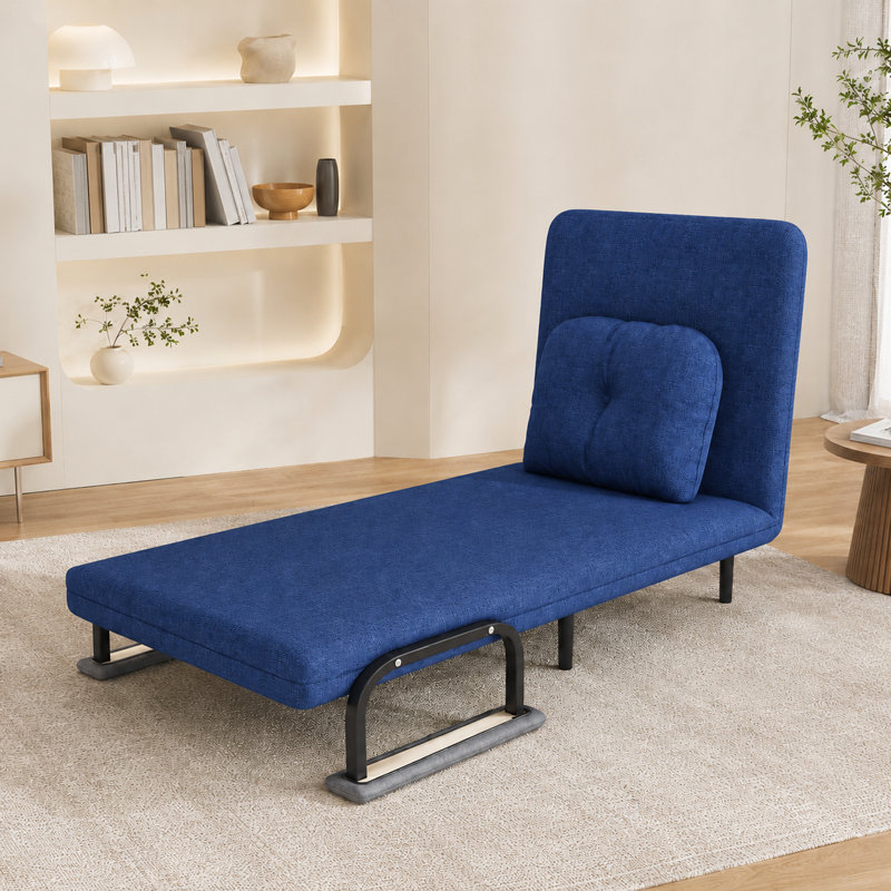 Canapé-lit pliant 46 po 5-en-1, causeuse convertible 5-en-1, dossier réglable à 5 positions avec canapé-lit pliant, canapé-lit peu encombrant pour le salon, la chambre à coucher et le bureau
