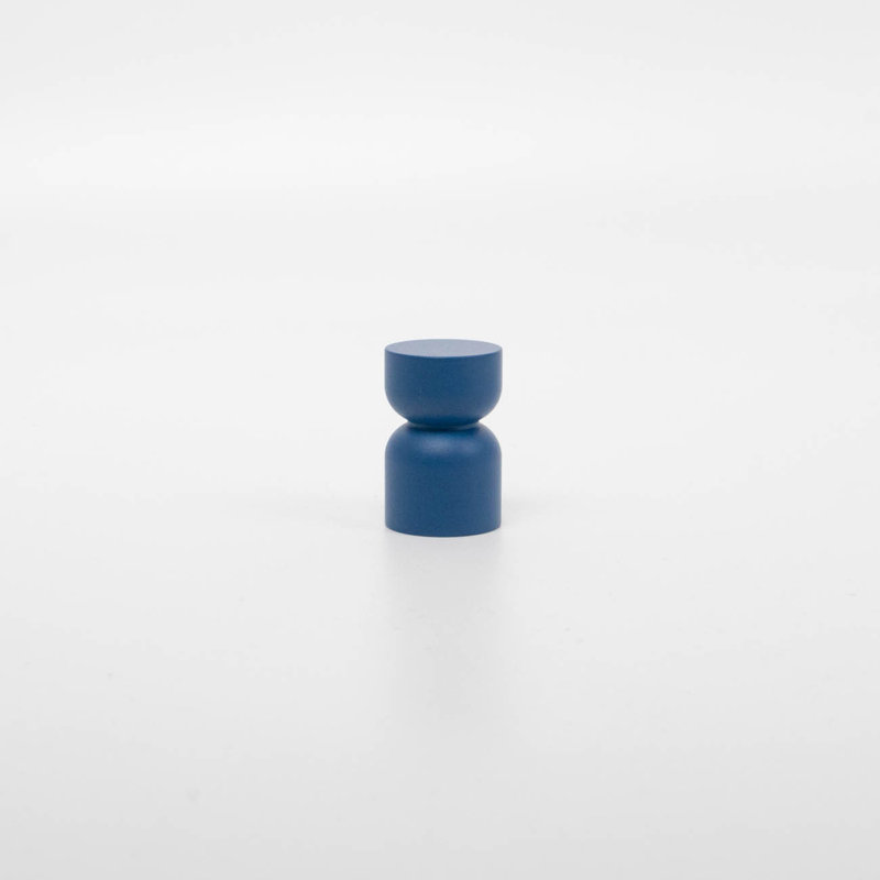 ROUS Harwdare Mid-Century Modern Hourglass Knob, Polo (Navy Blue)