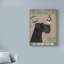 « schnauzer, black, ice crème », reproduction d’impression sur toile tendue-33416828