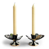 Butterfly Toile Candle Holders