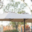 Grand parasol d'extérieur double face 14,8 pi avec manivelle (kaki) (sans base)-265647952