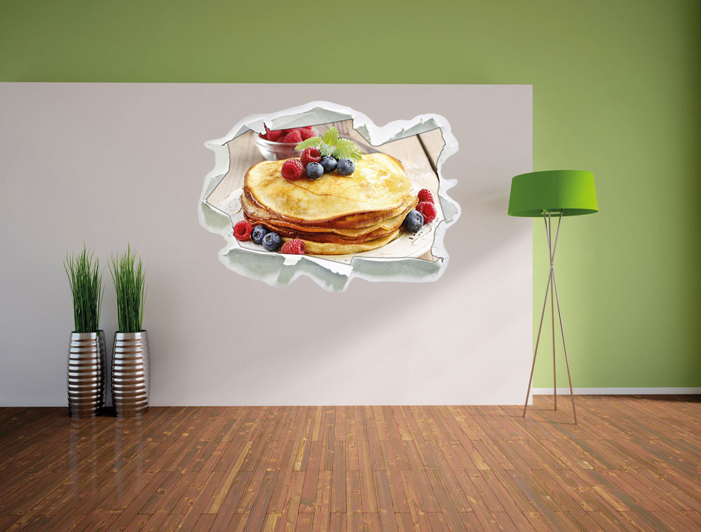 Wandtattoo Süße Pfannkuchen mit Beeren