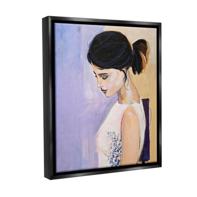 " Traditional Portrait Of Woman Floater Frame "