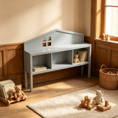 Tête de lit avec armoire de rangement pour lit double Montessori