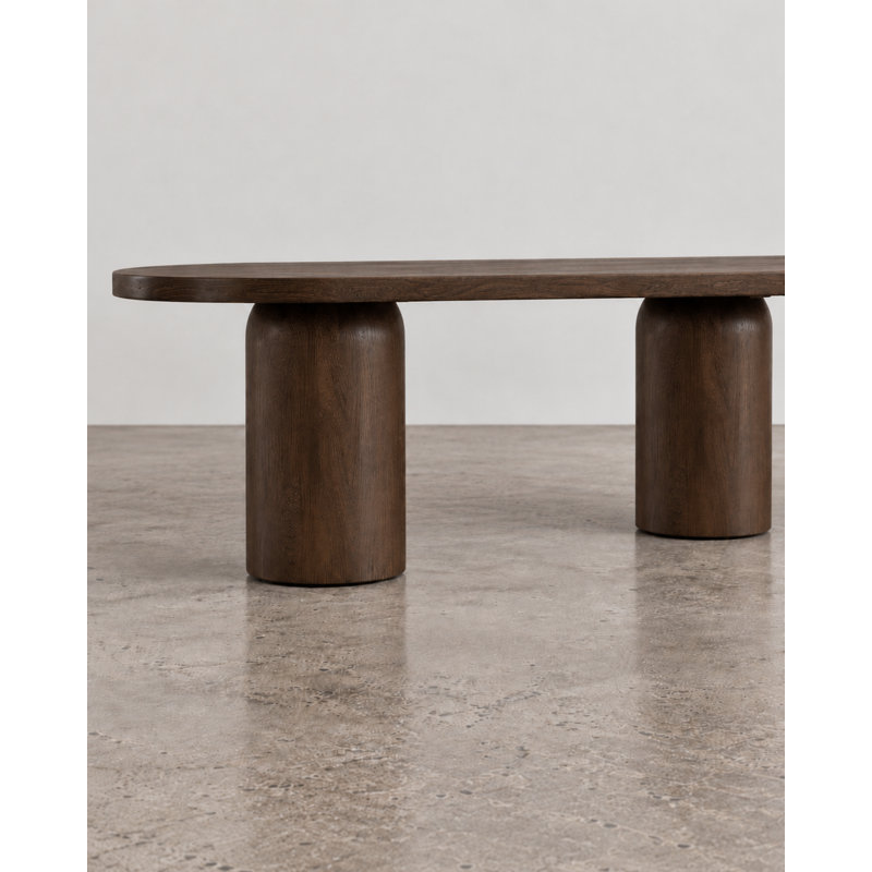 Table de salle à manger Syrah, 95.75" W x 43.50" D x 30" H, Brown