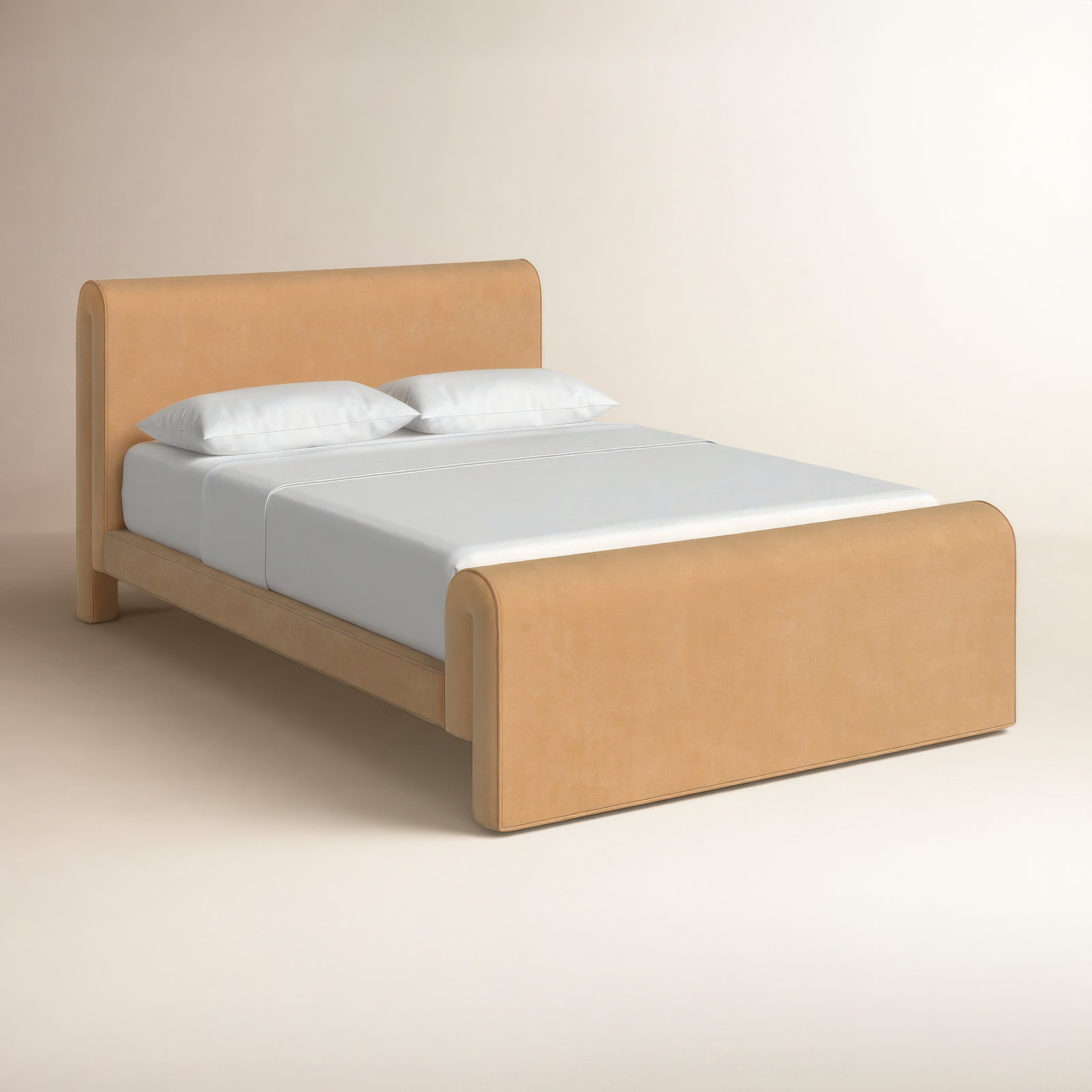 Eurydice Upholstered Bed, Queen, Surrey Camel