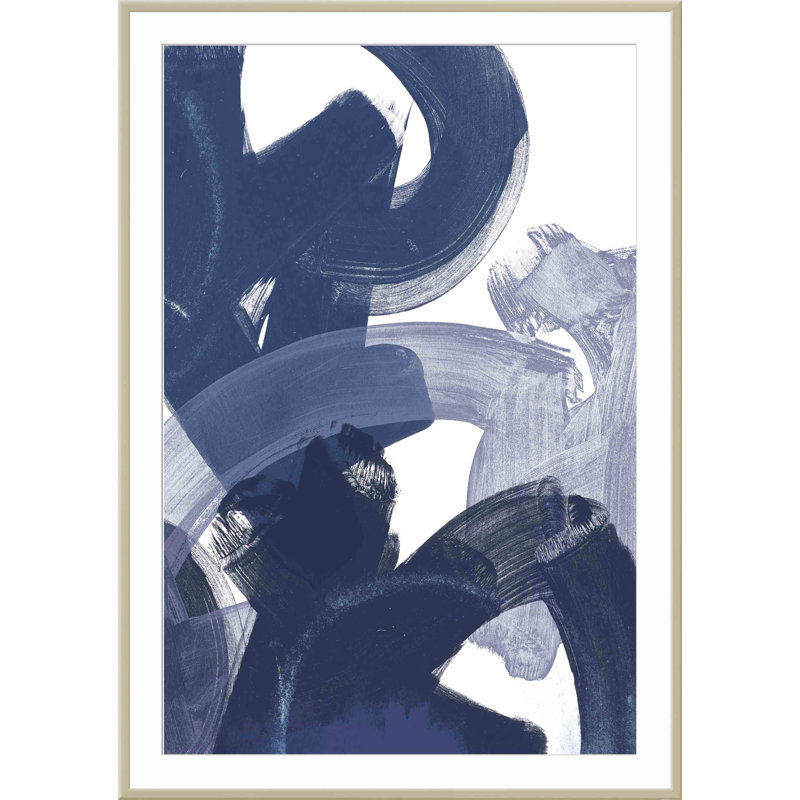 Blue On Blue I, 40.09" H x 28.09" W x 1.1" D, German Silver