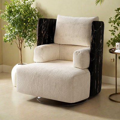 Ergonomic Single Casual Recliner with Metal Base