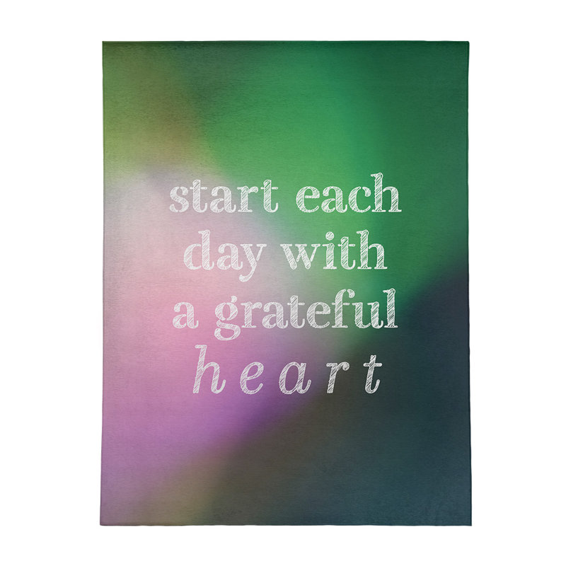 Quotes Chenille Indoor Rug, Rectangle 5' x 7'
