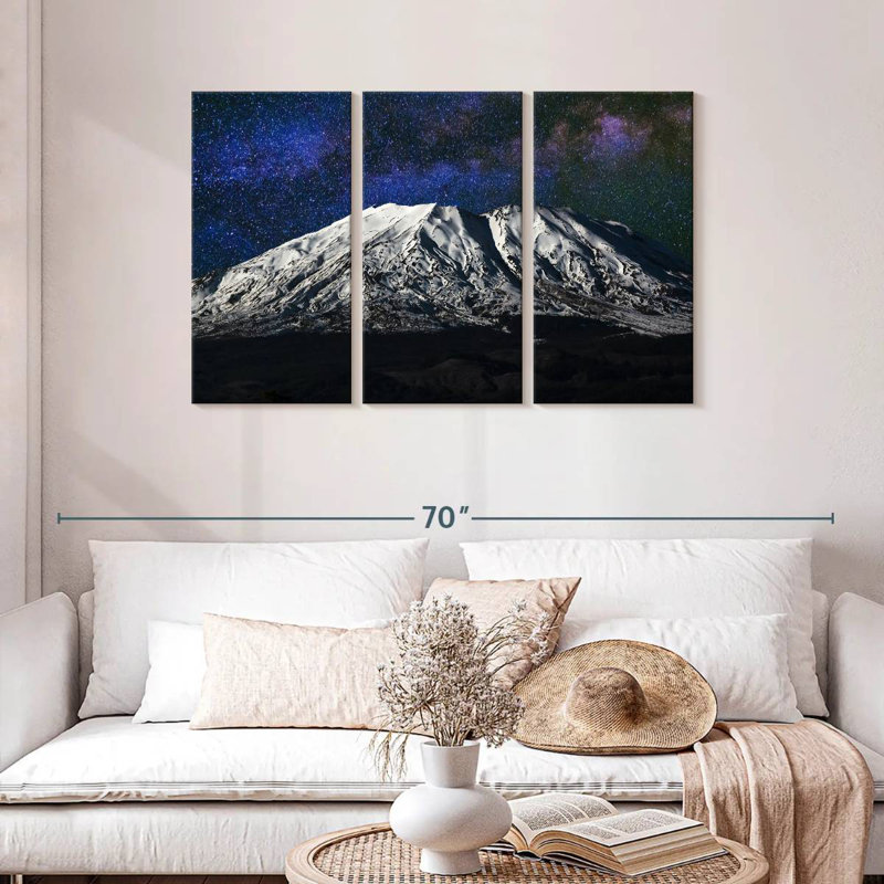 Nuit étoilée Alvord Mount St. Helens, H 28 po x l 45 po