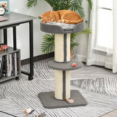 Cameron Cat Tree with Scratching Post for Indoor Kittens