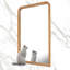 Miroir mural de salle de bain / meuble-lavabo avec cadre en bois-93236025-88364437