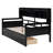 Twin Size Daybed In , With Solid Wood Slats And Functional Storage For Your Home Frame, Bedside Shelves, Two Drawer Compartments-997644491
