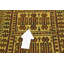 Tapis de zone en laine beige/brun 3 pi 10 po x 5 pi 10 po one-of-kind à la main noué la Warminster