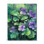 Violets Dreamer III - Floral Wall Clock-890774828