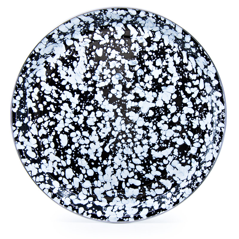 Black Swirl Tray, Large 20" Tray
