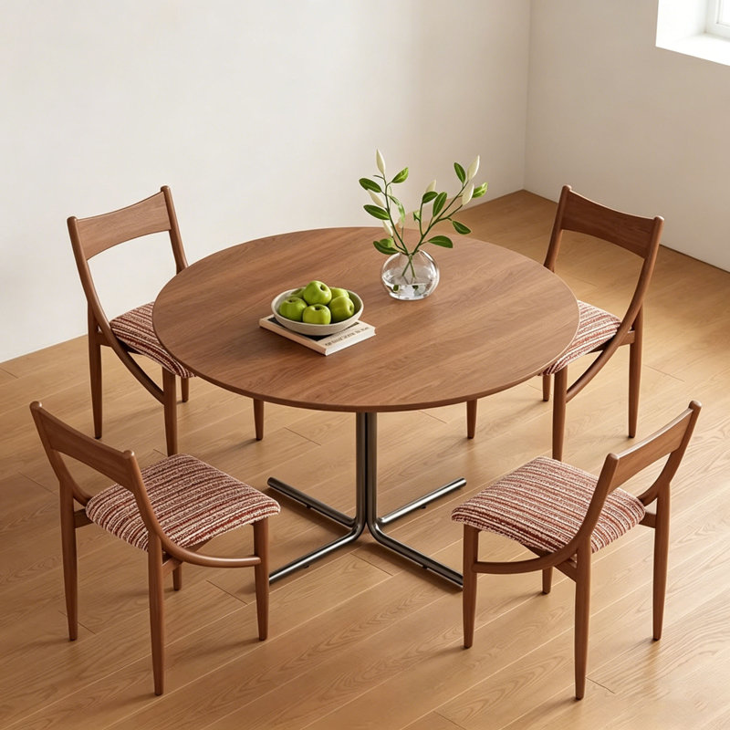Table de salle à manger Mid-Century, H 29,5 po x L 47,2 po x l 47,2 po