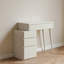 Bureau en bois blanc sans miroir 80Cm